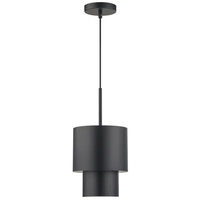 Livex Lighting Zolana 1 Light Black Mini Pendant