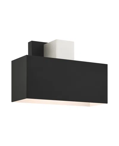 Livex Lynx 1 Light Outdoor Wall Sconce In Black