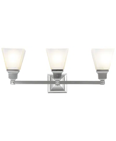 Livex Mission 3- Light Brushed Nickel Vanity