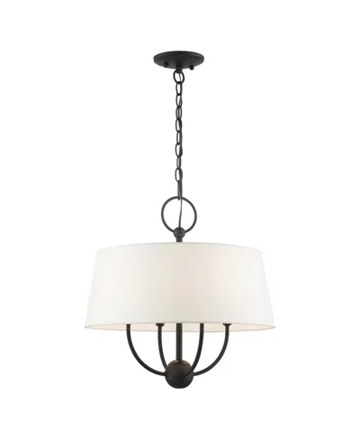 Livex Ridgecrest 4 Lights Pendant Chandelier In Black
