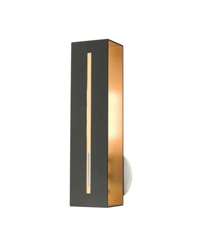 Livex Soma 1 Light Single Sconce In Black