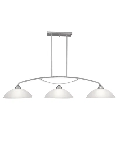 Livex Somerset Kitchen Island Chandelier In Brushed Nickel