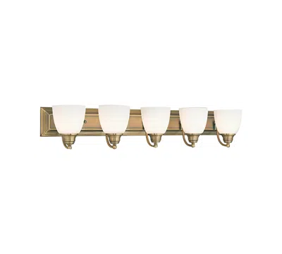Livex Springfield 5-light Vanity In Antique Br