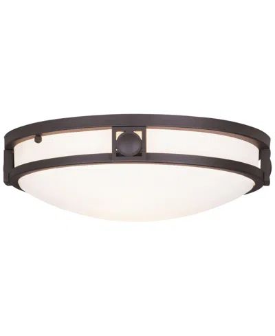 Livex Titania Flush Mount Light In Bronze