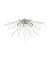 Livex Utopia 6 Lights Flush Mount In White