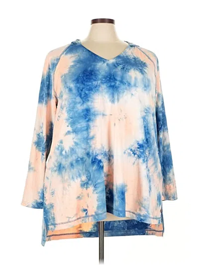 Pre-owned Livi 3/4 Sleeve T-shirt In Blue