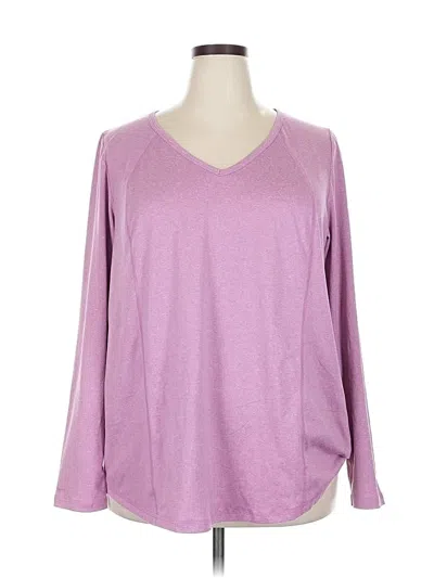 Pre-owned Livi 3/4 Sleeve T-shirt In Purple