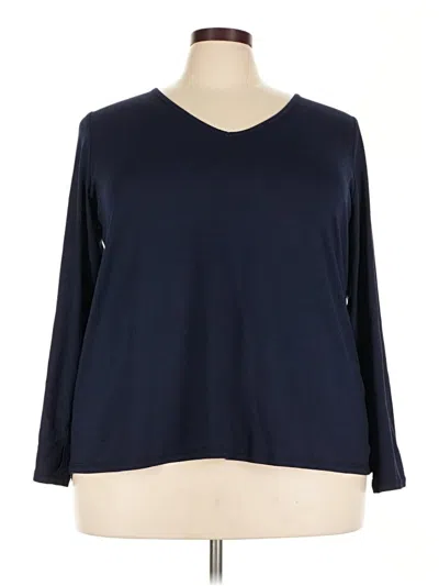 Pre-owned Livi 3/4 Sleeve T-shirt In Blue