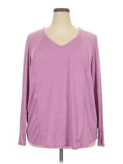 Pre-owned Livi 3/4 Sleeve T-shirt In Purple