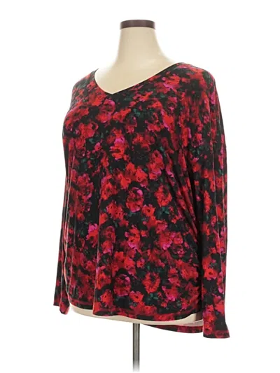 Pre-owned Livi 3/4 Sleeve T-shirt In Red