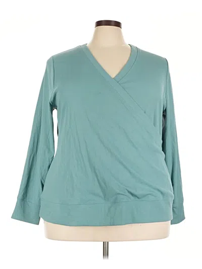 Pre-owned Livi 3/4 Sleeve T-shirt In Teal