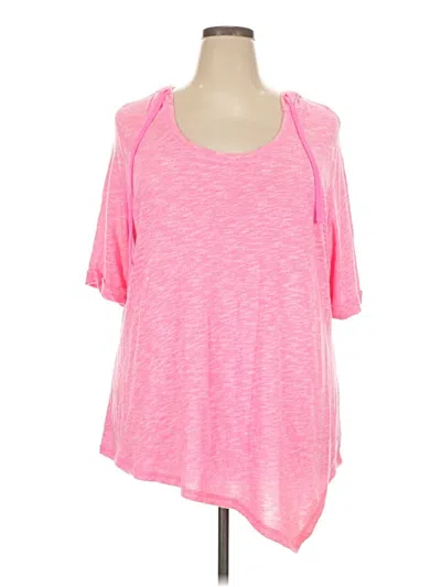 Pre-owned Livi Active 3/4 Sleeve T-shirt In Pink