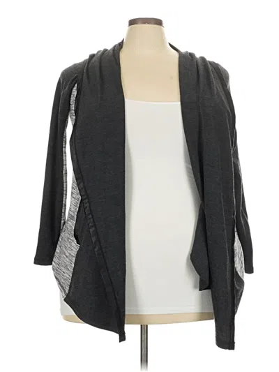 Pre-owned Livi Active Cardigan Sweater In Gray