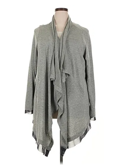 Pre-owned Livi Active Kimono In Gray