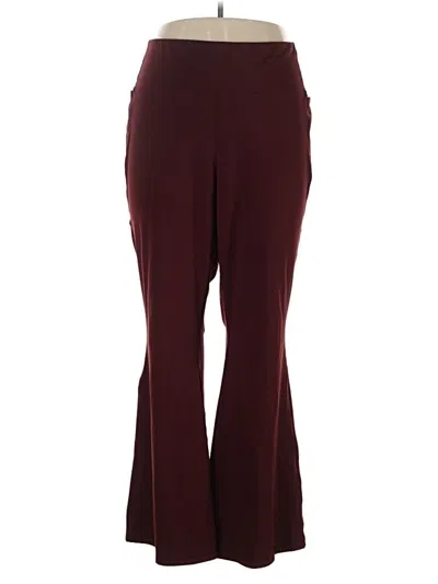 Pre-owned Livi Active Pants In Burgundy