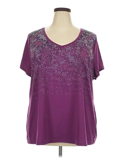 Pre-owned Livi Active Short Sleeve T-shirt In Purple