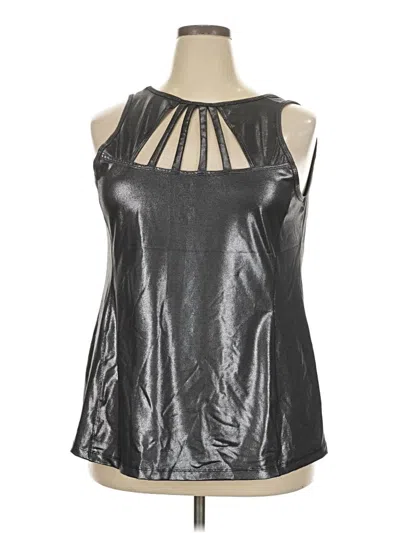 Pre-owned Livi Active Sleeveless Blouse In Silver