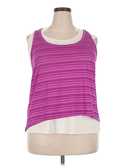Pre-owned Livi Active Sleeveless Top Purple Scoop Neck Tops