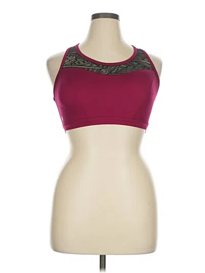 Pre-owned Livi Active Sports Bra In Burgundy