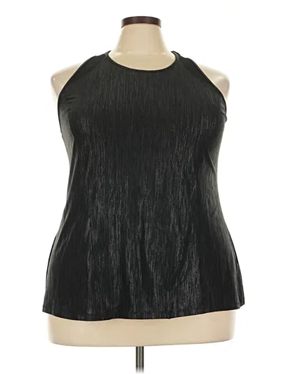 Pre-owned Livi Active Tank Top Black Halter Neckline Tops