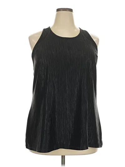 Pre-owned Livi Active Tank Top Black Halter Neckline Tops