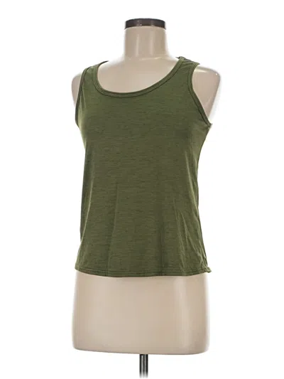 Pre-owned Livi Active Tank Top Green Halter Neckline Tops