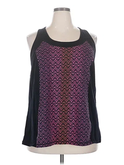Pre-owned Livi Active Tank Top Purple Cold Shoulder Neckline Tops