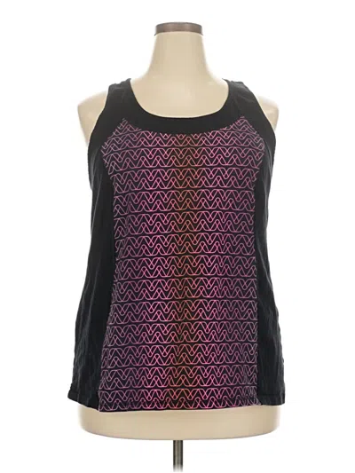 Pre-owned Livi Active Tank Top Purple Halter Neckline Tops