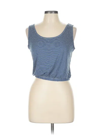 Pre-owned Livi By Olivia Rae Tank Top Blue Strapless Neckline Tops