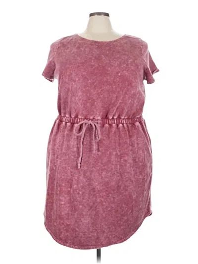 Pre-owned Livi Casual Dress In Burgundy