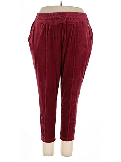 Pre-owned Livi Casual Pants In Burgundy