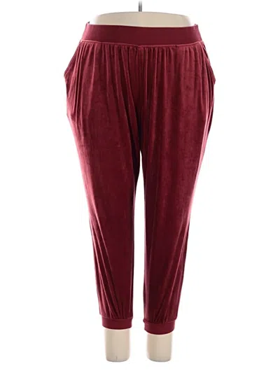 Pre-owned Livi Casual Pants In Burgundy