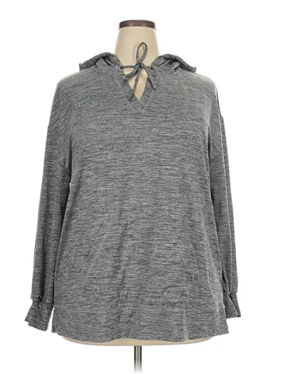 Pre-owned Livi Long Sleeve Polo Shirt In Gray