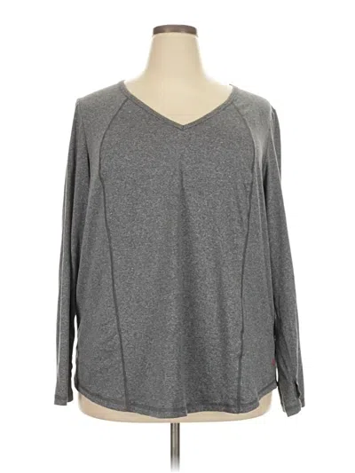 Pre-owned Livi Long Sleeve T-shirt In Gray