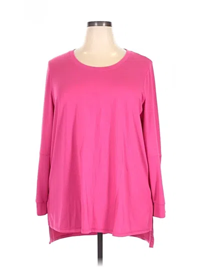 Pre-owned Livi Long Sleeve T-shirt In Pink
