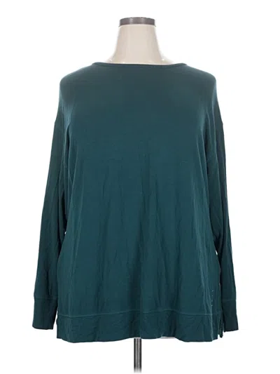 Pre-owned Livi Long Sleeve T-shirt In Teal