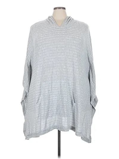 Pre-owned Livi Poncho In Gray