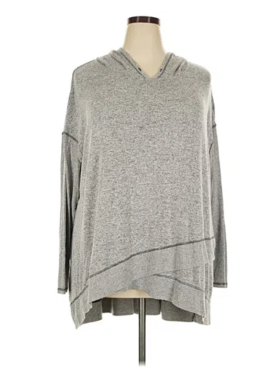 Pre-owned Livi Poncho In Gray