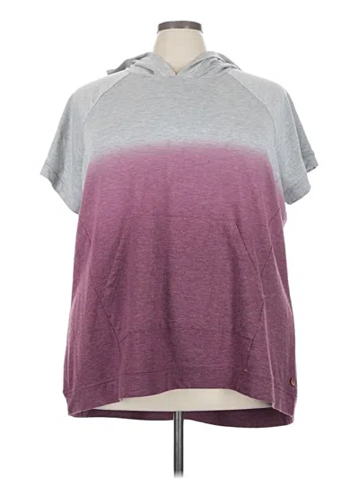 Pre-owned Livi Poncho In Purple