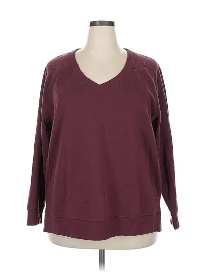 Pre-owned Livi Pullover Sweater In Burgundy
