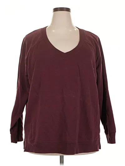 Pre-owned Livi Pullover Sweater In Burgundy