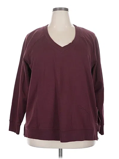 Pre-owned Livi Pullover Sweater In Burgundy