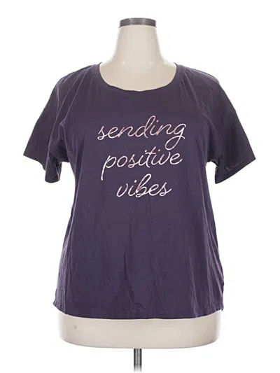 Pre-owned Livi Short Sleeve T-shirt In Purple