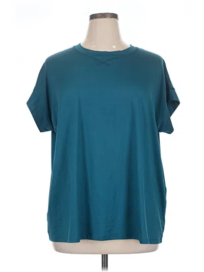 Pre-owned Livi Short Sleeve T-shirt In Teal