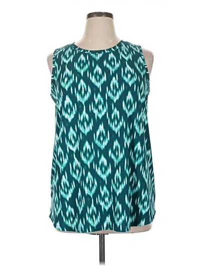 Pre-owned Livi Sleeveless Blouse In Blue
