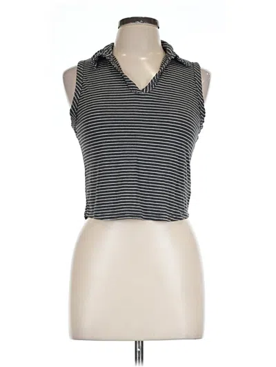 Pre-owned Livi Sleeveless Top Black Halter Neckline Tops