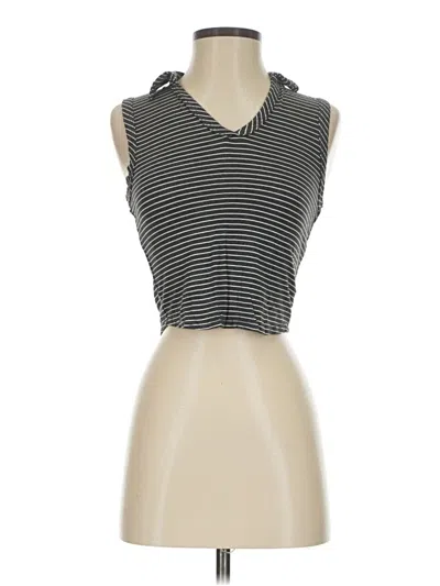 Pre-owned Livi Sleeveless Top Black Halter Neckline Tops
