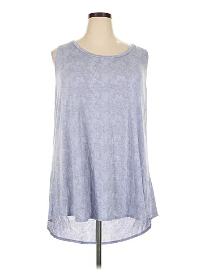 Pre-owned Livi Sleeveless Top Gray Scoop Neck Tops