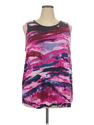 Pre-owned Livi Sleeveless Top Pink Scoop Neck Tops