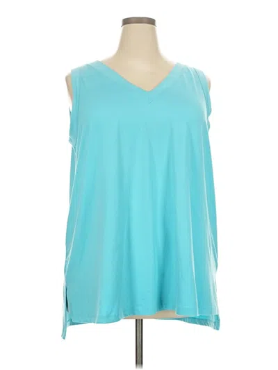 Pre-owned Livi Sleeveless T-shirt In Blue